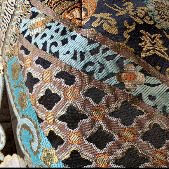 🔱 CAMILLA Black Dynasty Days Open-back Brocade Fitted Playsuit 🔱 - Picture 10 of 16